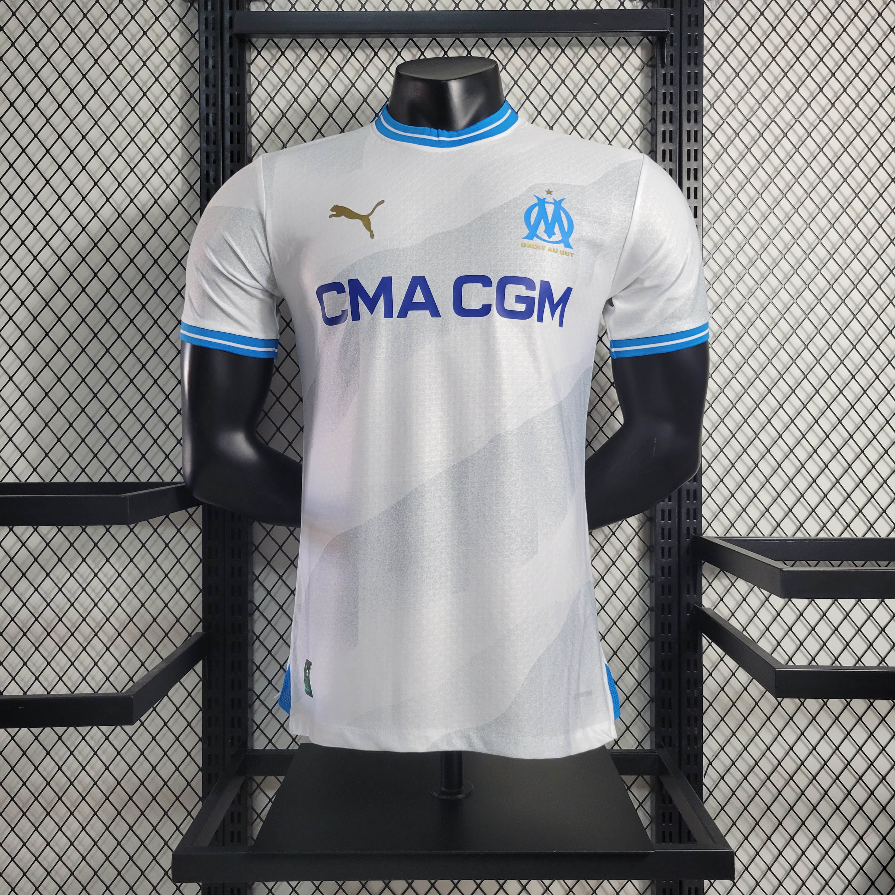 2023/2024 Player Version Olympique Marseille Home Football Shirt