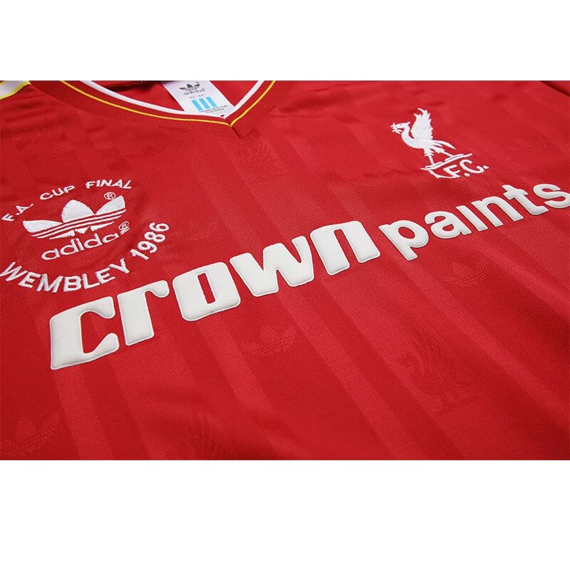 1985/1986 Retro Long Sleeve Liverpool Home Football Shirt