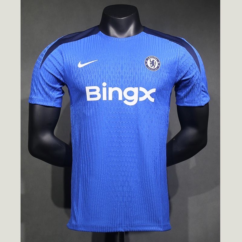 2025/2026 Player Version chelseaTraining clothes Blue Football Shirt 1:1 Thai Quality