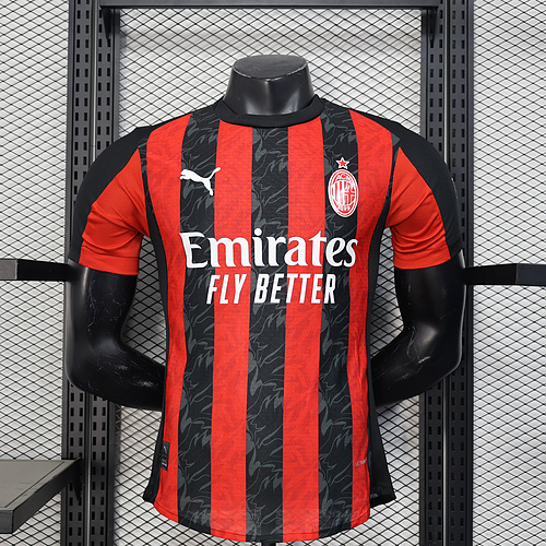 2025/2026 Player Version AC Milan Home  Football Shirt
