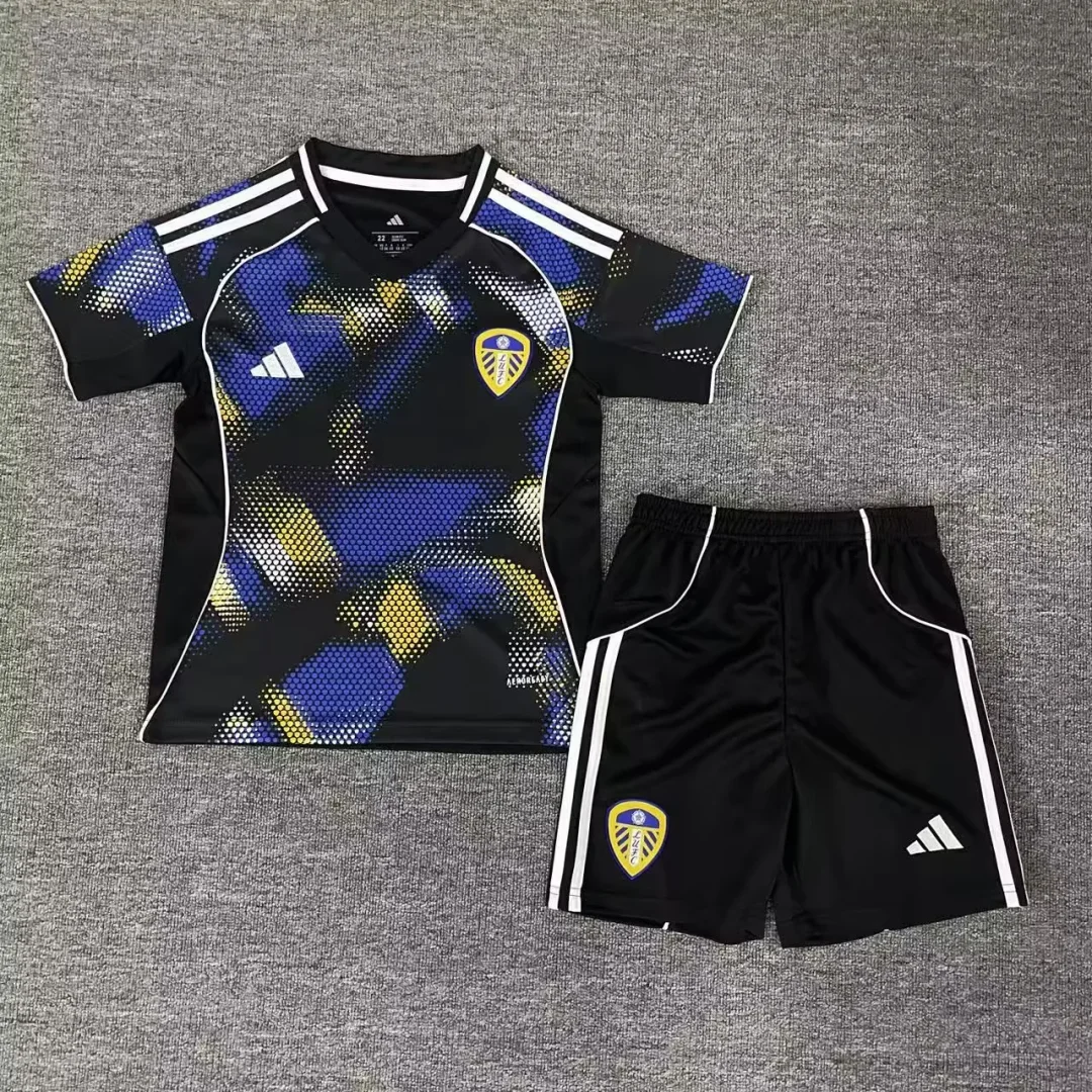 2025/2026 Leeds United Third AwayFootball Shirt Kids Size 1:1 Thai Quality