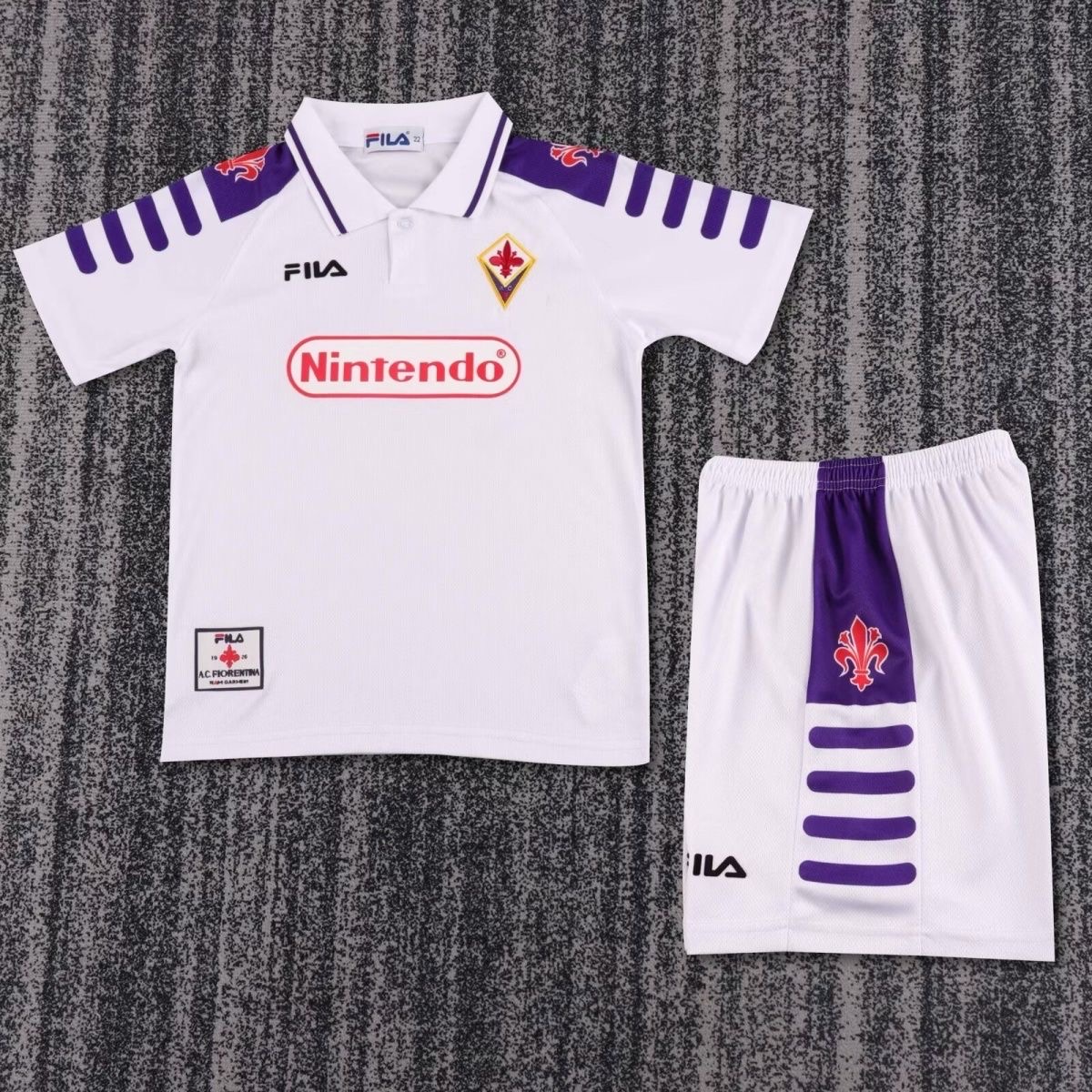1998/1999 Retro Fiorentina AwayFootball shirt Kids Size 1:1 Thai Quality