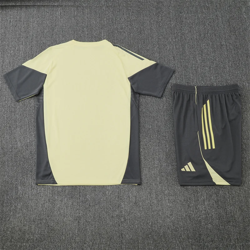 2025/2026 Real Madrid Training Wear Yellow Set Shirt 1:1 Thai Quality