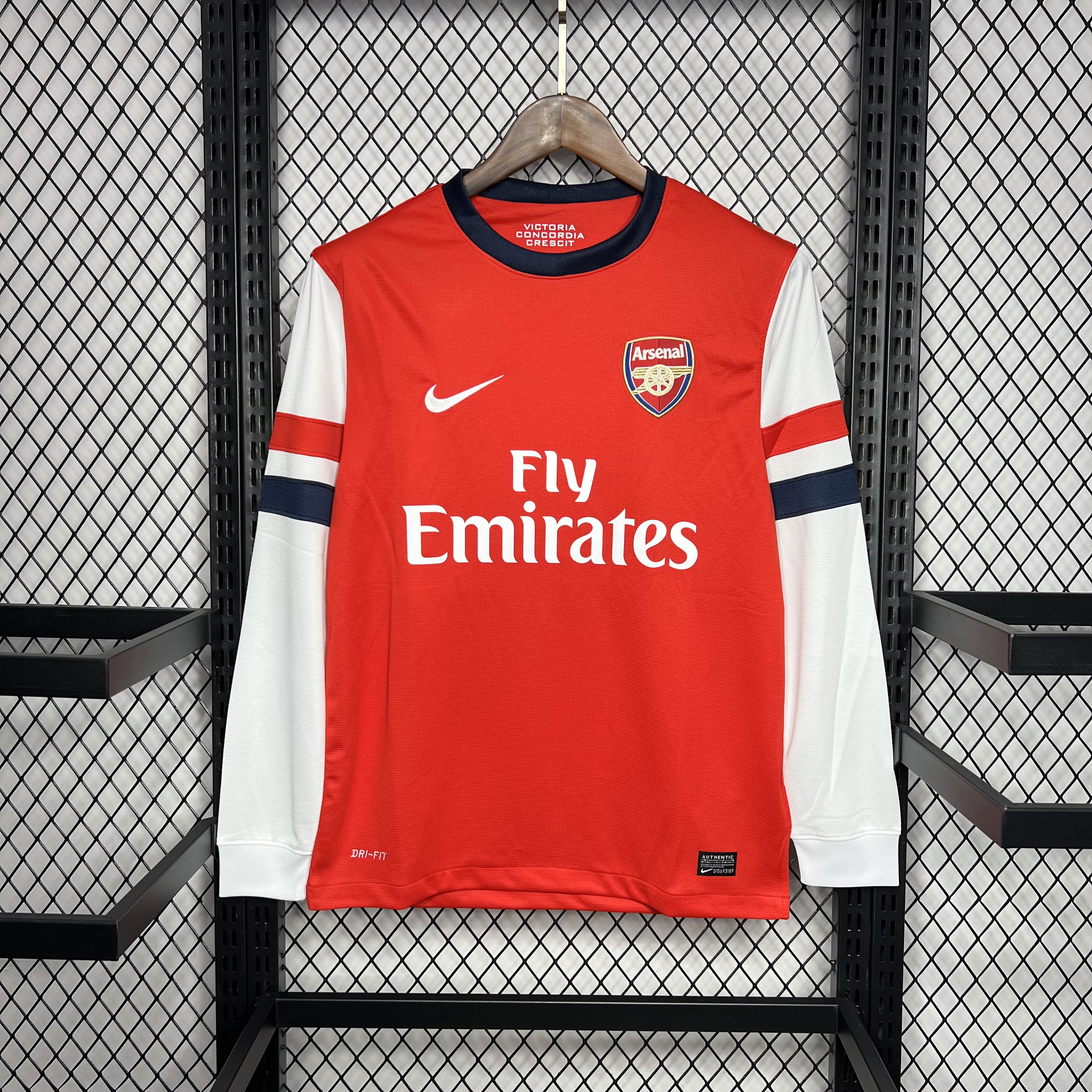 2012/2013 Long Sleeve Retro Arsenal Home Football Shirt