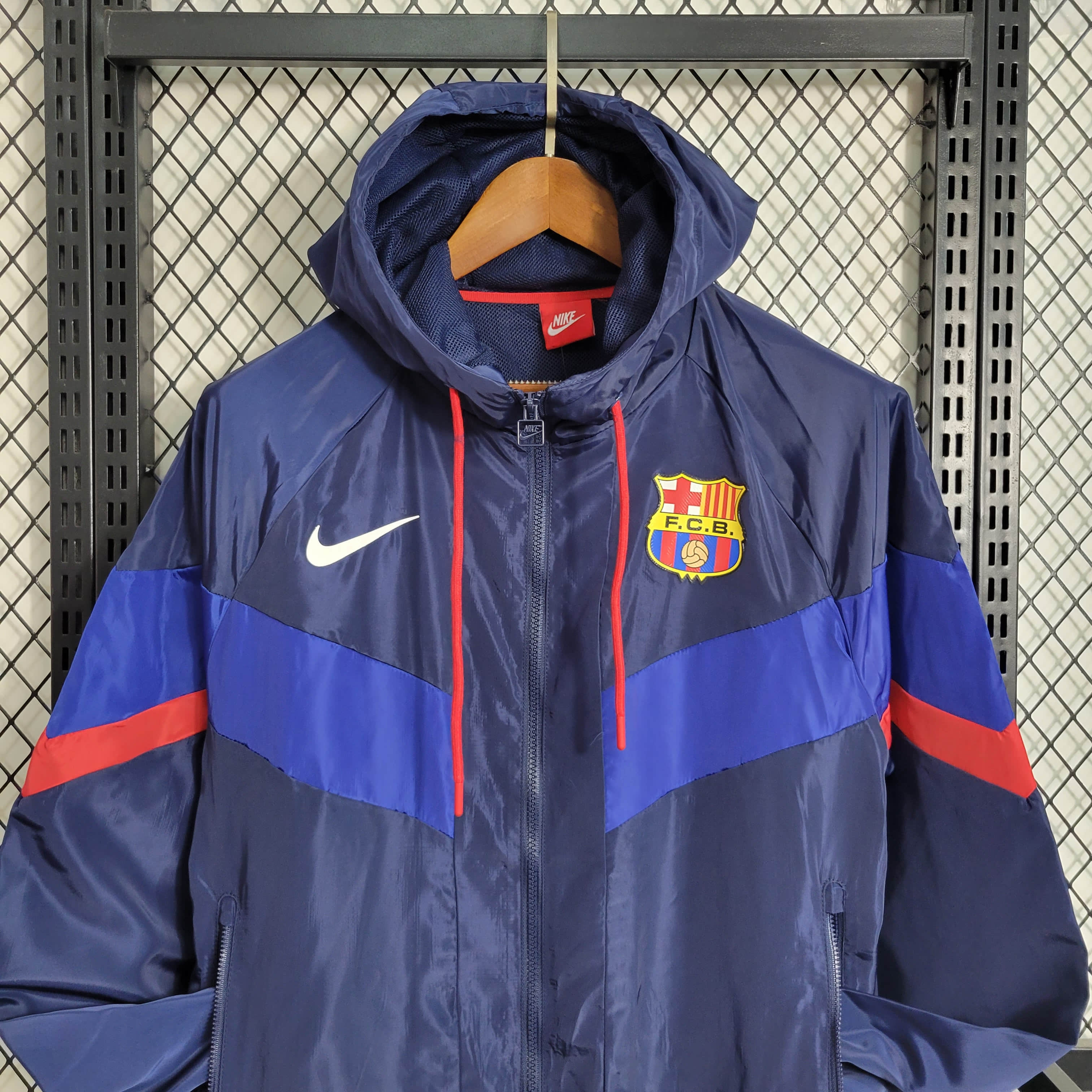2023/2024 Barcelona Windbreaker(Navy Blue)Football Shirt