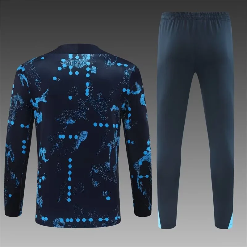 2024/2025 Chelsea Half-Pull Training Wear Blue Football Shirt Kids Size