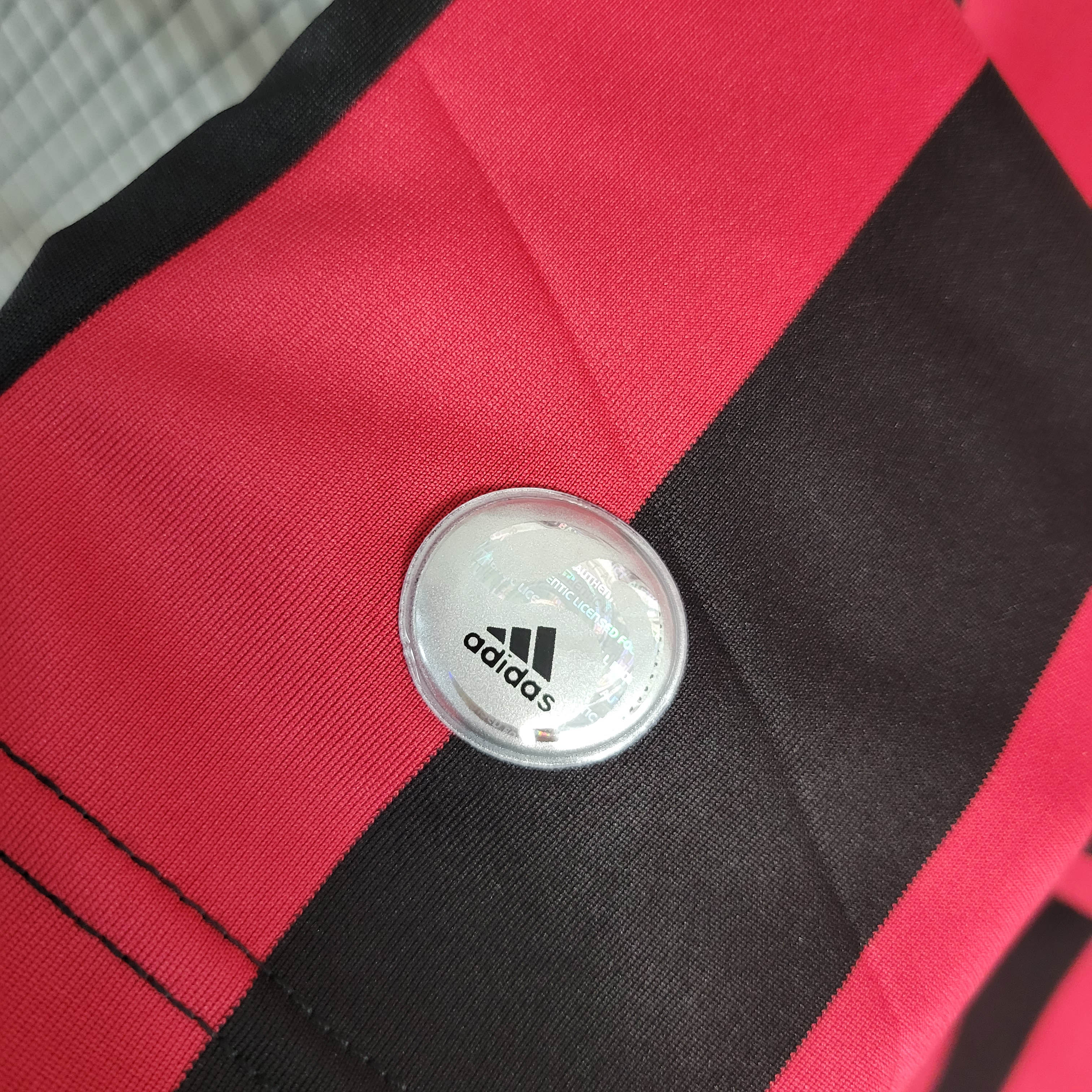 2009/2010 Retro Long Sleeve AC Milan Home Football Shirt