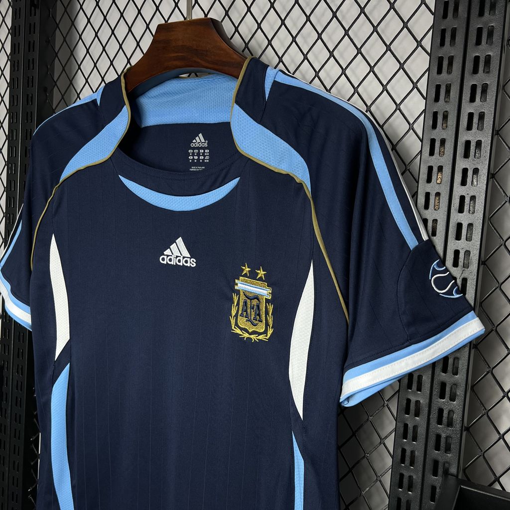 2006 Retro Argentina Away Football Shirt