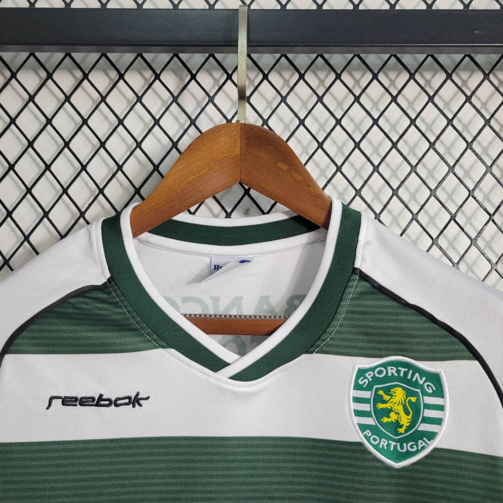 2002/2003 Retro Long Sleeve Sporting Lisbon Home Football Shirt