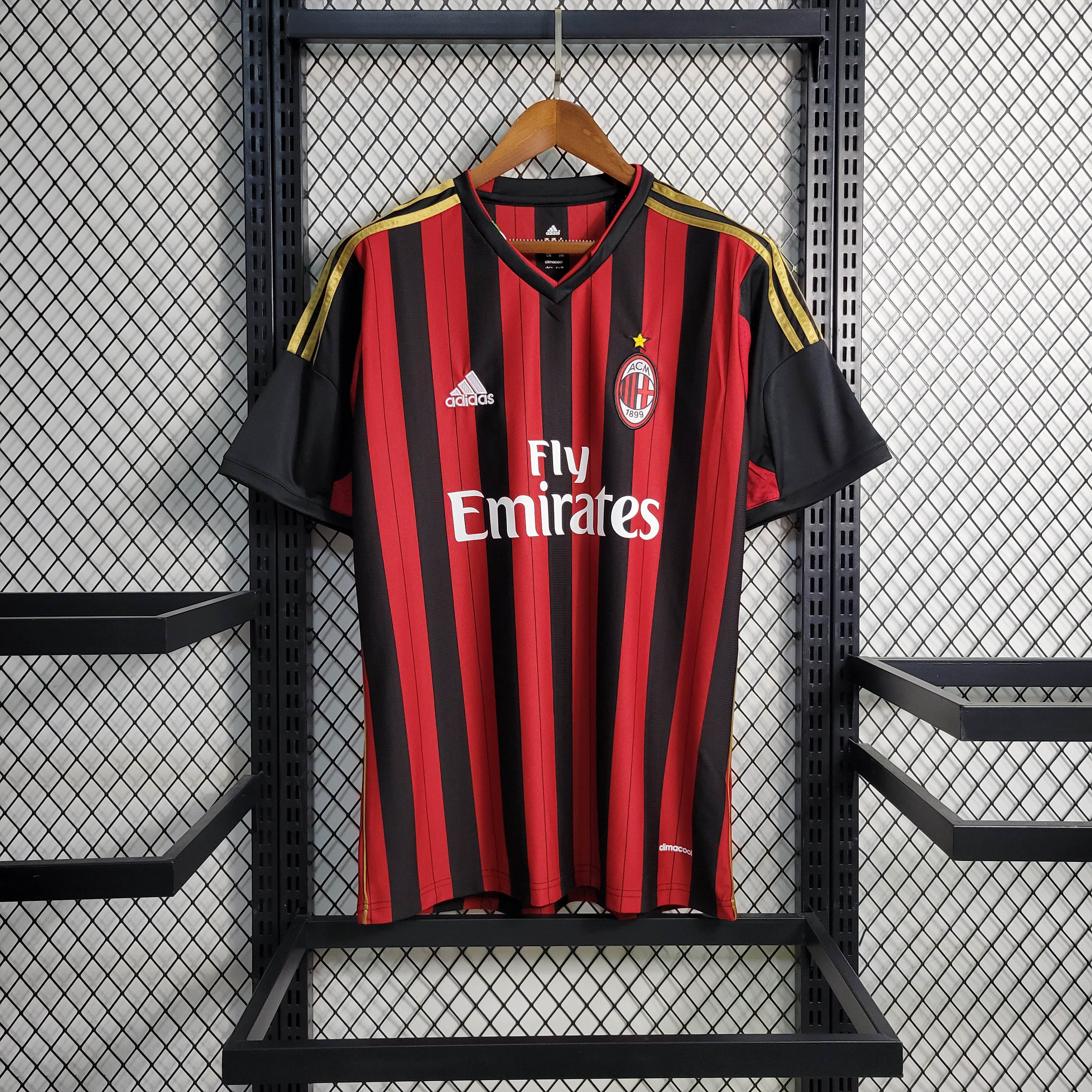 2013/2014 Retro AC Milan Home Football Shirt