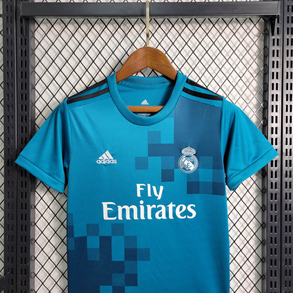 2017/2018 Retro Real Madrid Third Away Football Shirt Kids Size