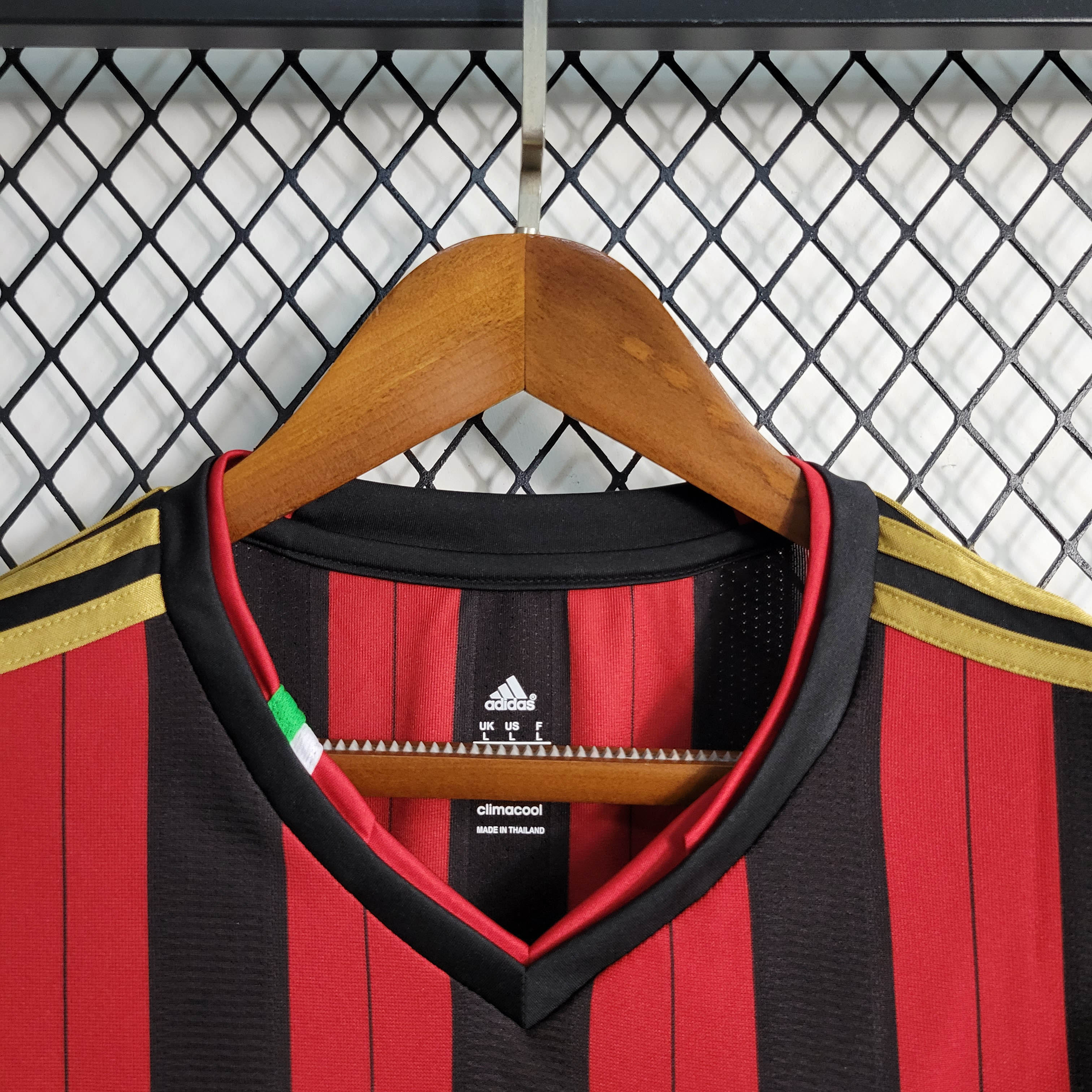 2013/2014 Retro Long Sleeve AC Milan Home Football Shirt
