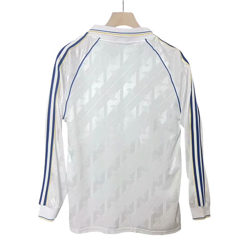2024/2025 Retro Long Sleeve Leeds United White Football Shirt 1:1 Thai Qualit