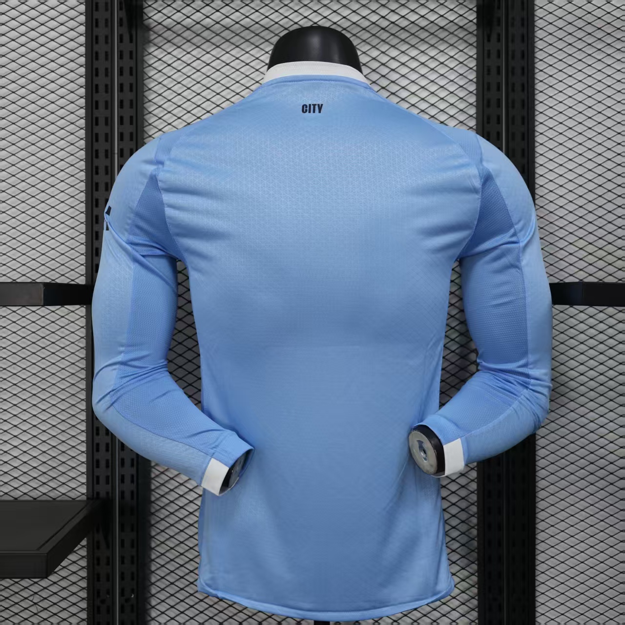 2025/2026 Long Sleeve Player Version Manchester City Home Football Shirt