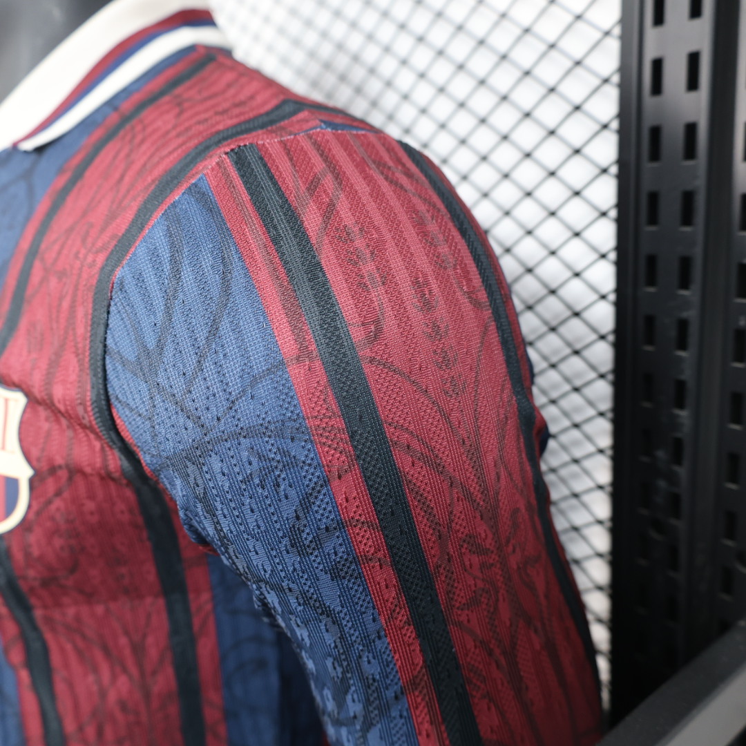 2025/2026Long Sleeve Authentic Barcelona  Football Shirt