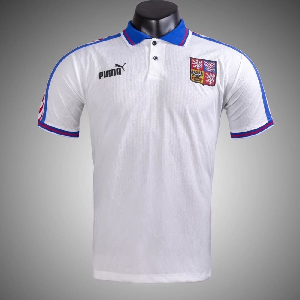 1996 Retro Czech Republic AwayFootball Shirt 1:1 Thai Quality