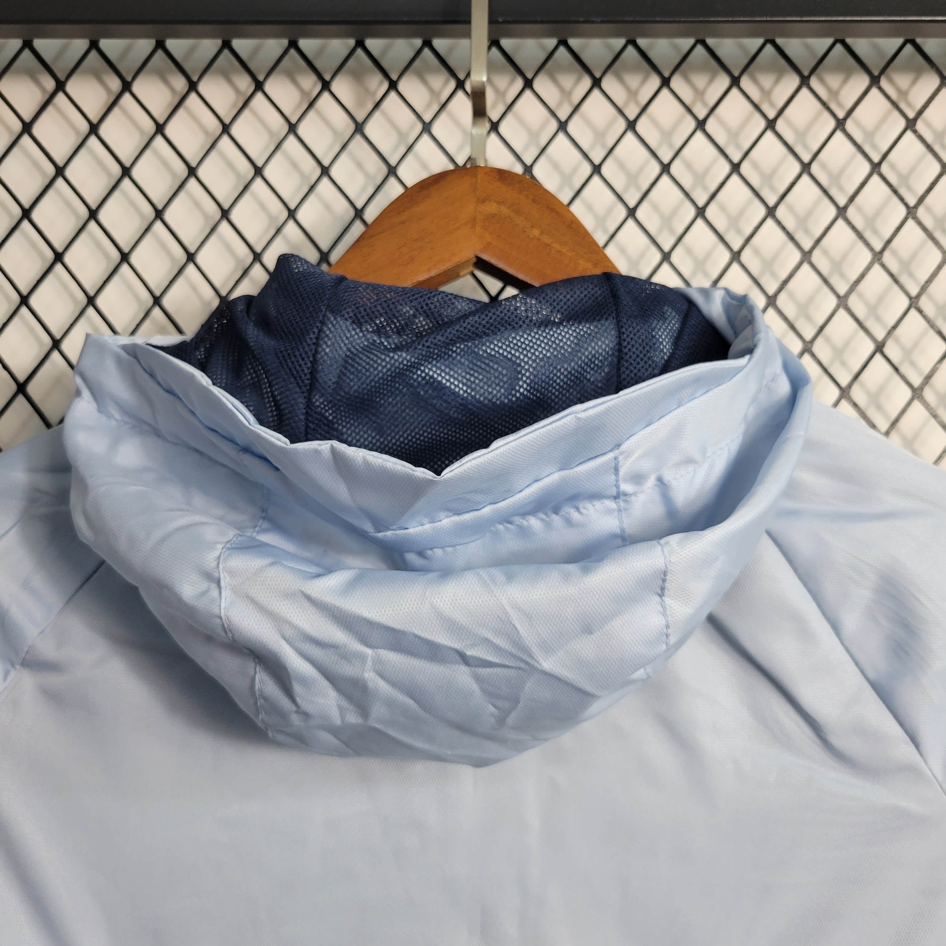 2023/2024 Paris Saint-Germain Windbreaker(Grey-Light Blue)Football Shirt