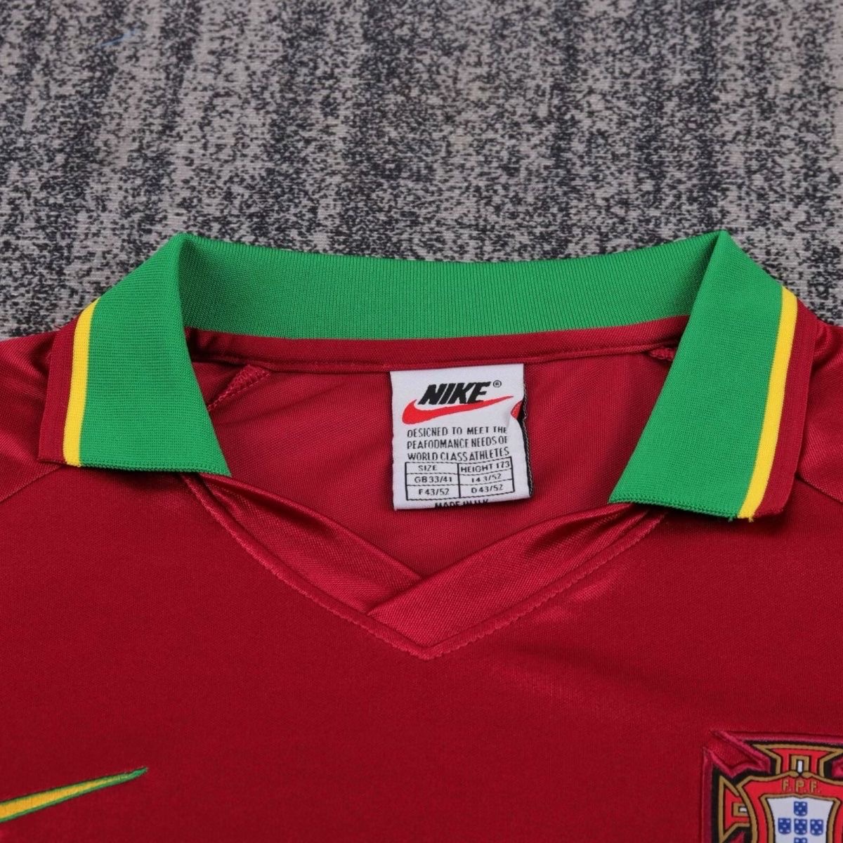 1998 Retro Portugal Home Football ShirtKids Size 1:1 Thai Quality