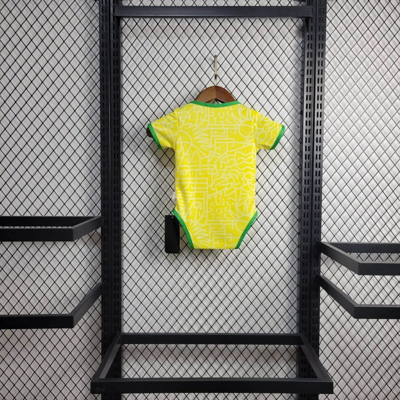2024 Brazil Home Football Shirt Baby Size