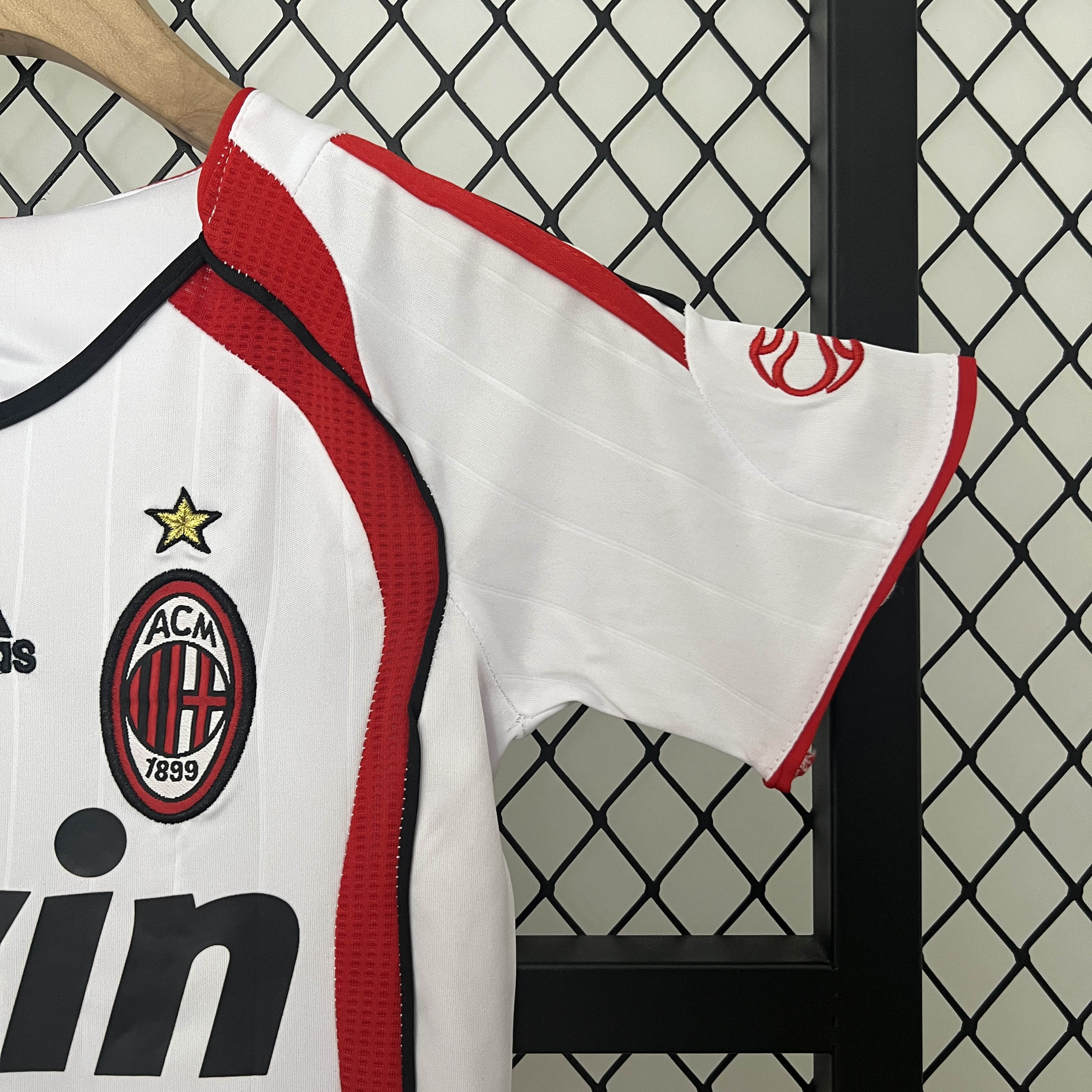 2006/2007 Retro AC Milan Away Champions League Football Shirt Kids Size