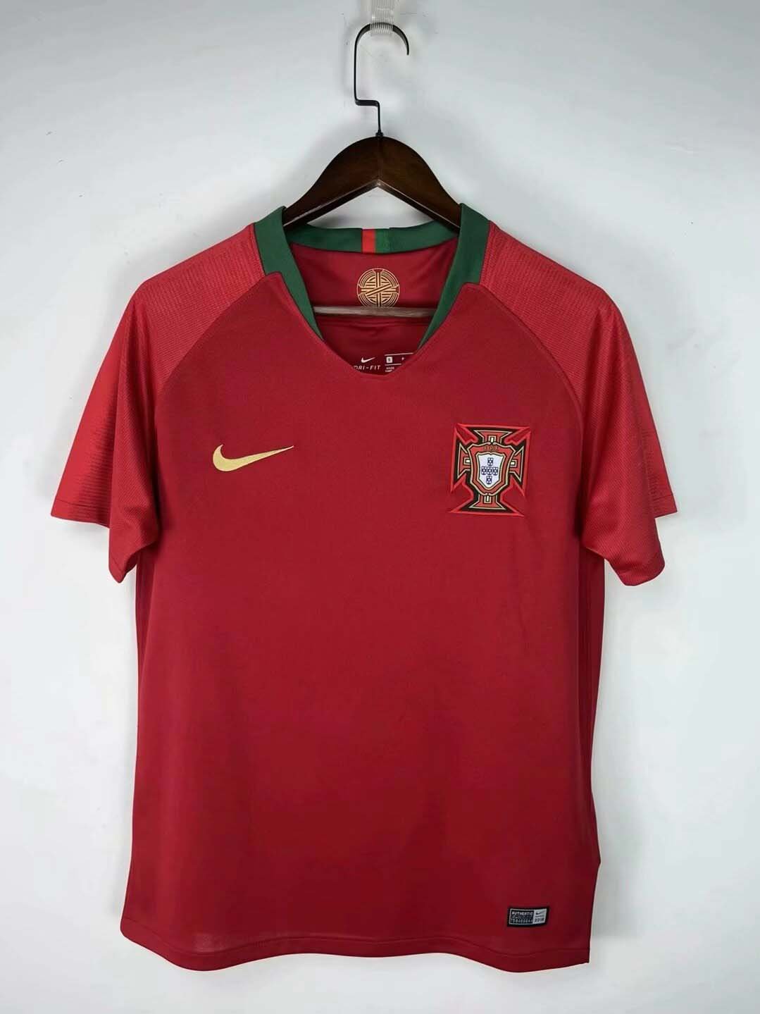 2018 Retro Portugal Home Football Shirt