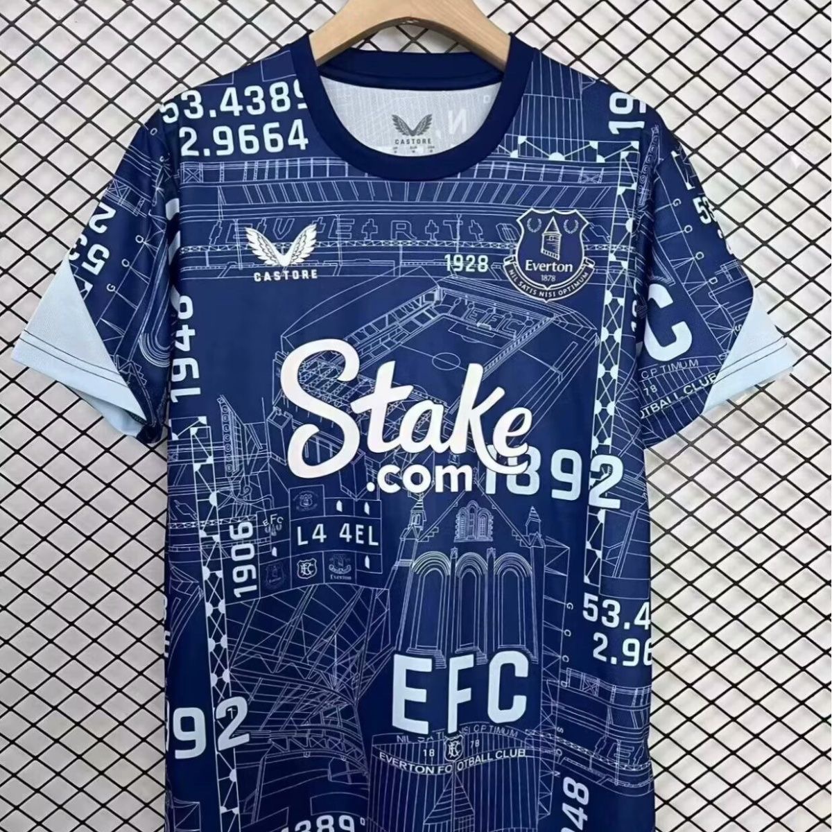 2025/2026 Everton Pre-Match FootballShirt 1:1 Thai Quality!
