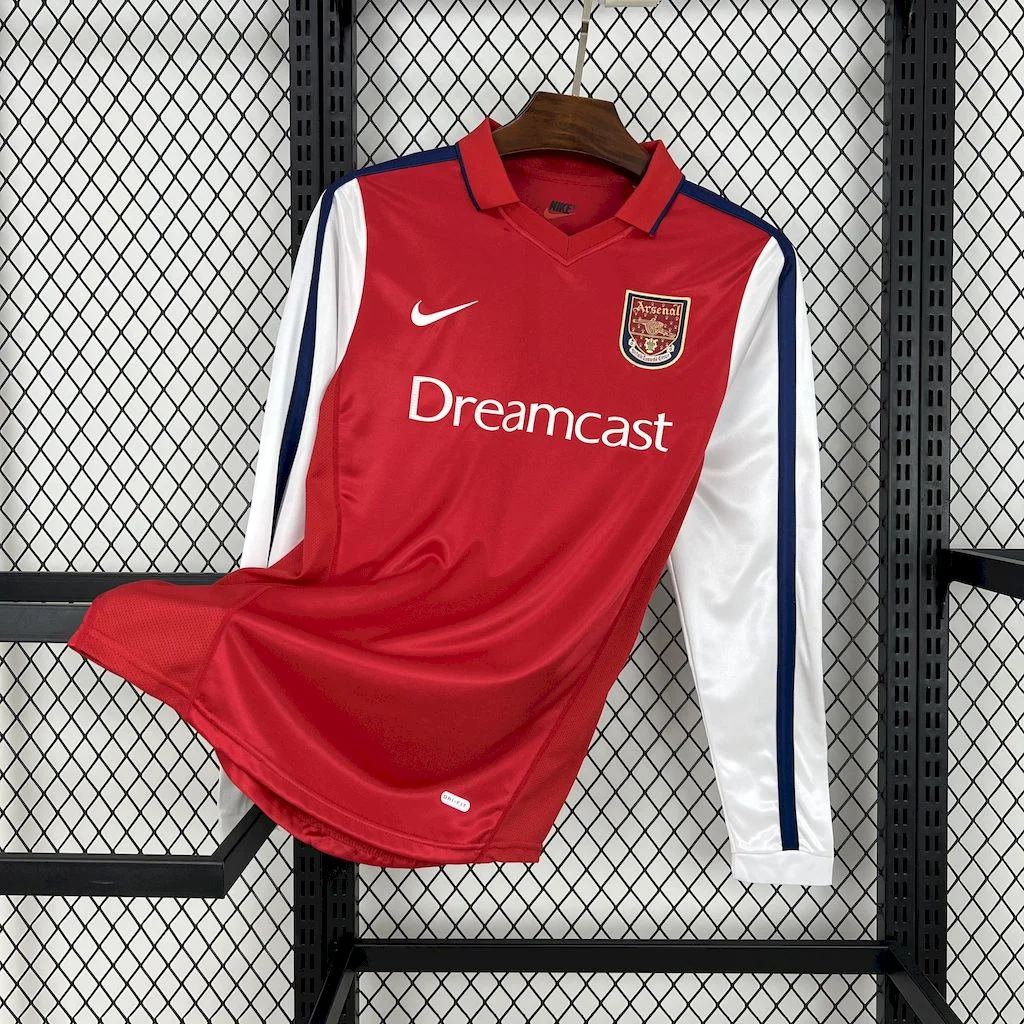 2000/2001 Retro Long Sleeve Arsenal Home Football Shirt