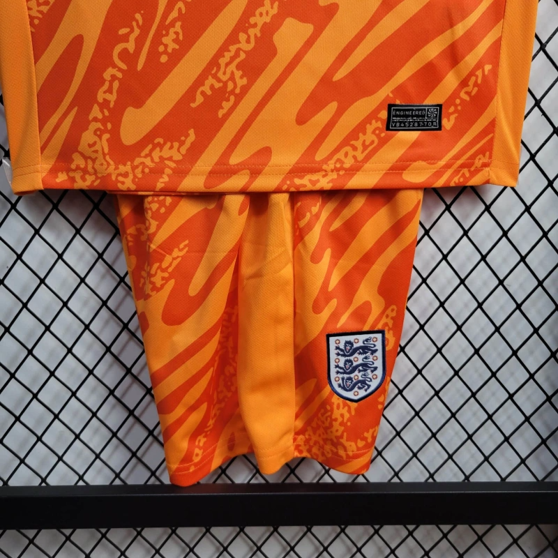2024 England Goalkeeper Football Shirt Kids Size