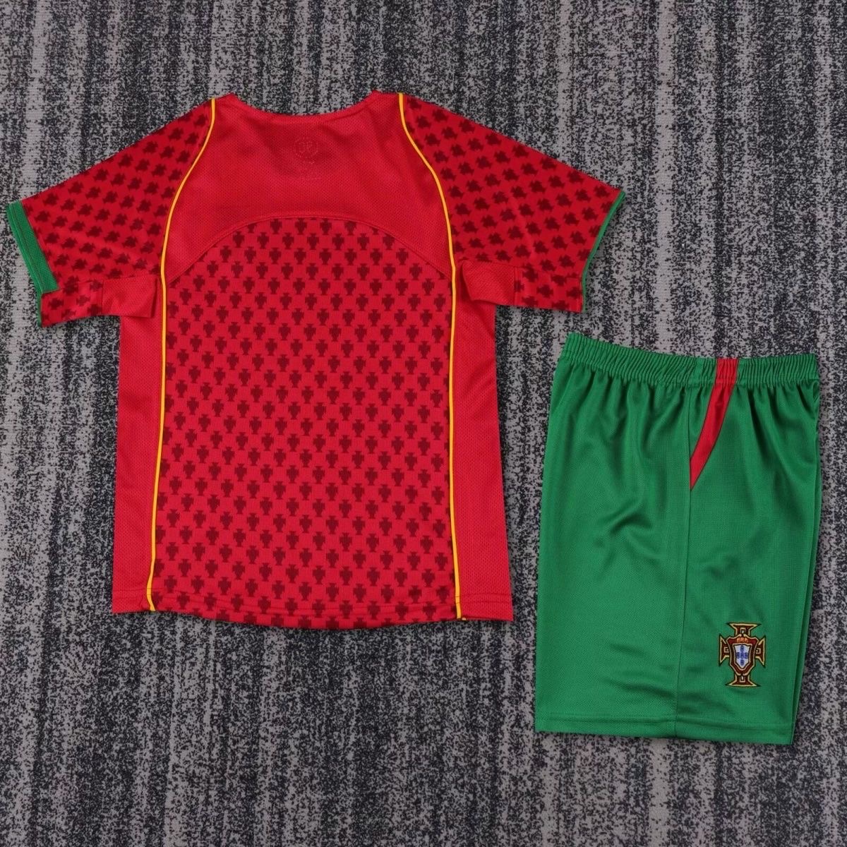 2004 Retro Portugal Home Football ShirtKids Size 1:1 Thai Quality