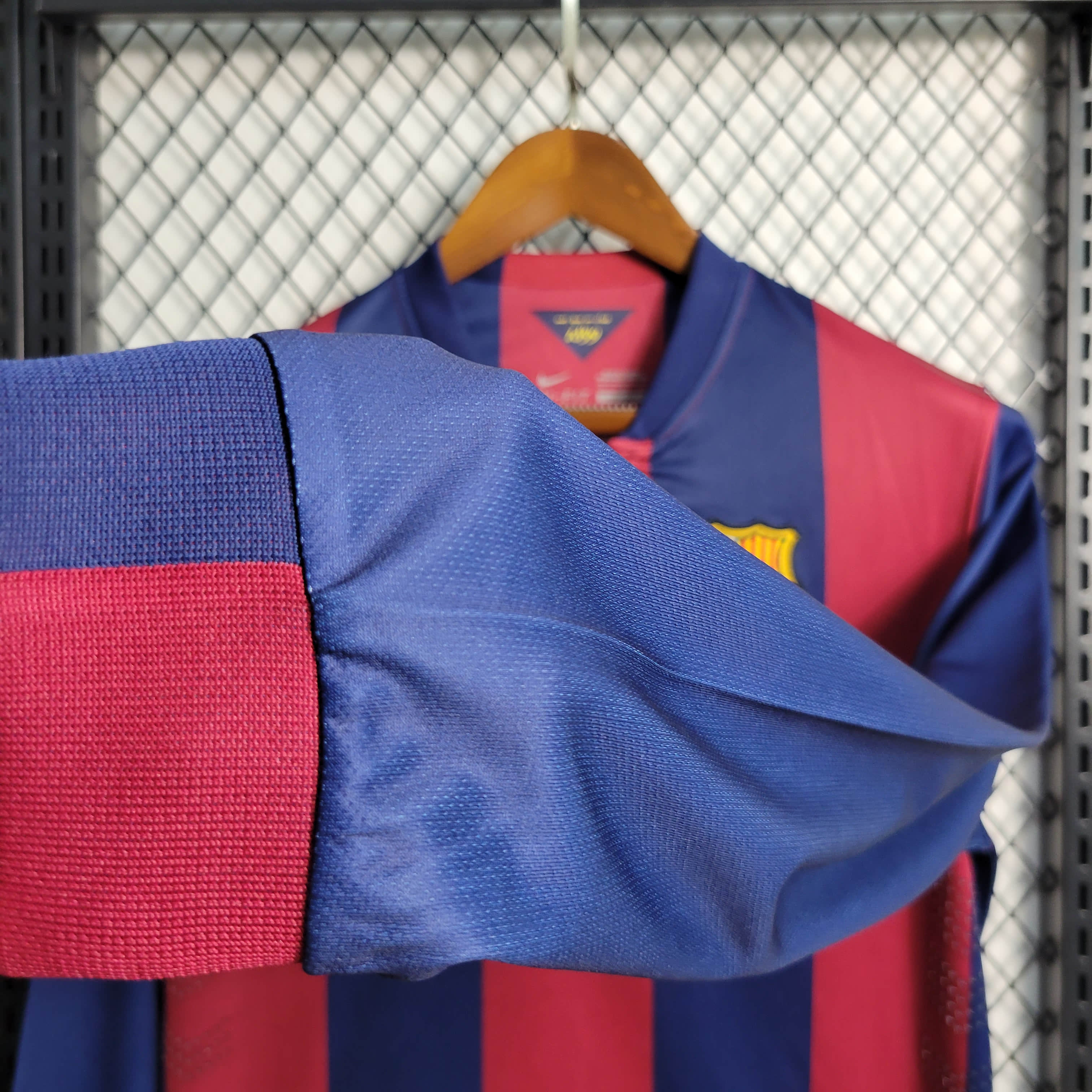 2014/2015 Retro Long Sleeve Barcelona Home Football Shirt