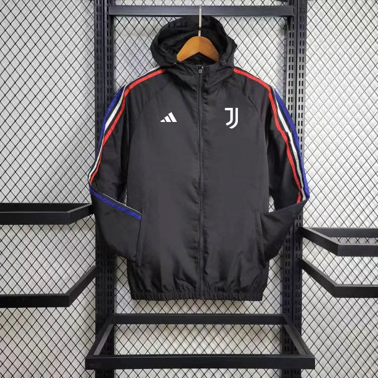 2024/2025 Juventus Windbreaker Black Football Shirt