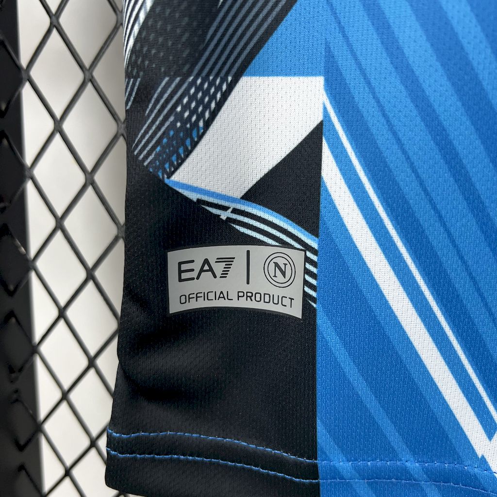 2024/2025 Napoli Pre-Match Football Shirt Kids Size 1:1 Thai Quality