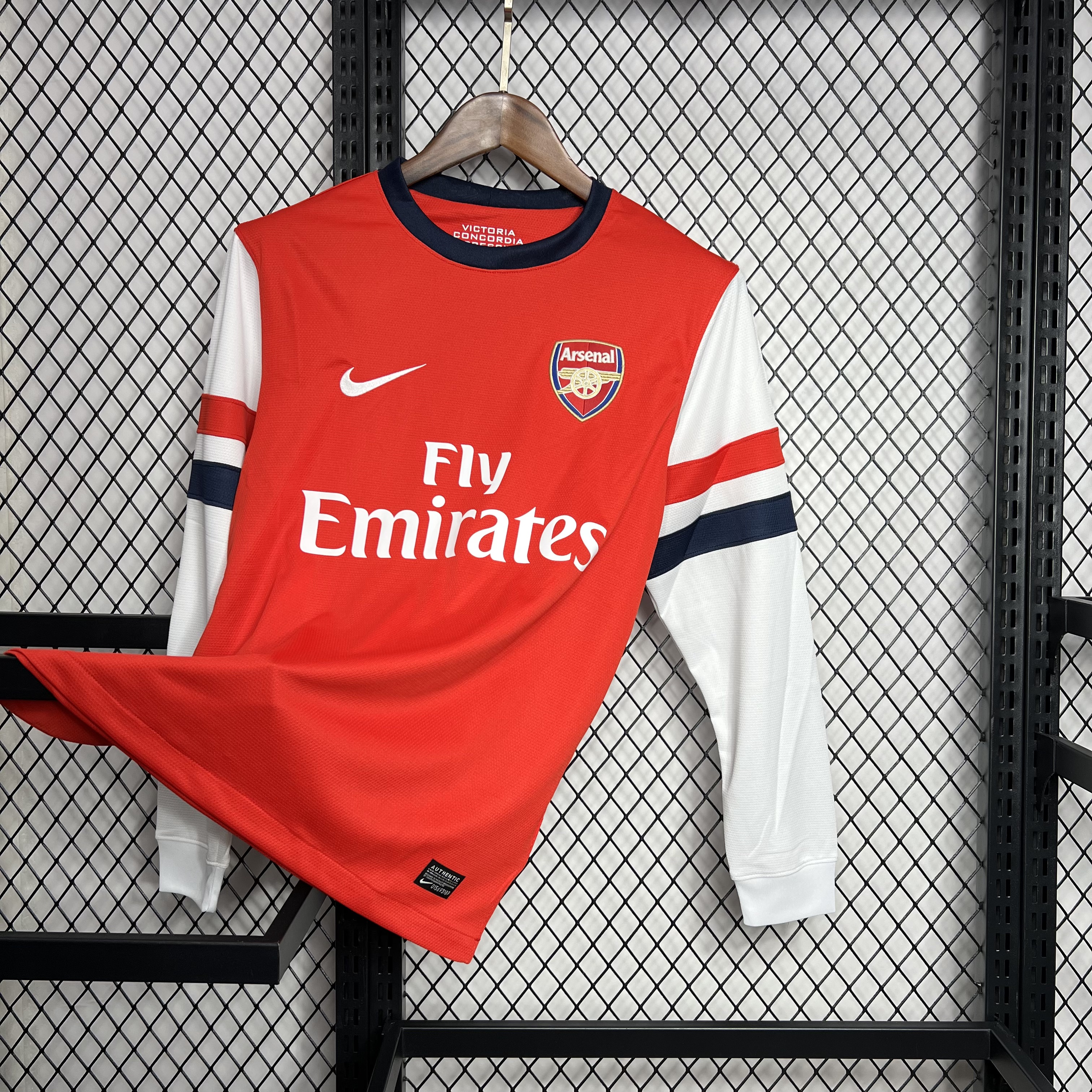 2012/2013 Long Sleeve Retro Arsenal Home Football Shirt