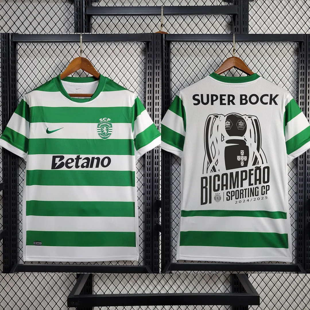 2025/2026 Sporting Lisbon Home Champion Football Shirt 1:1 Thai Quality