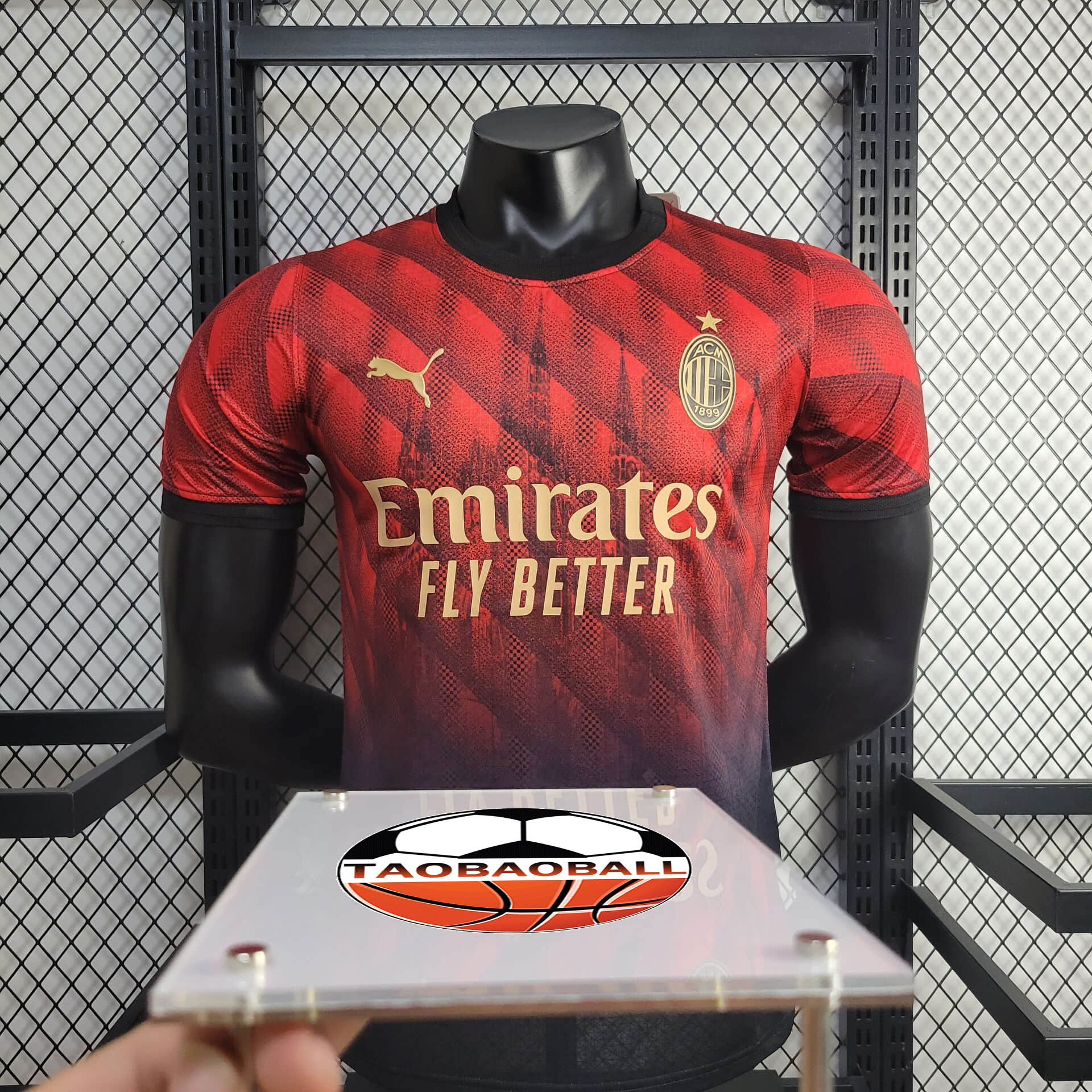 2024/2025 Player Version AC Milan Cathedral Special Edition Football Shirt