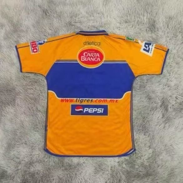 2001/2002 Retro Tigres UANL Home Football Shirt 1:1 Thai Quality