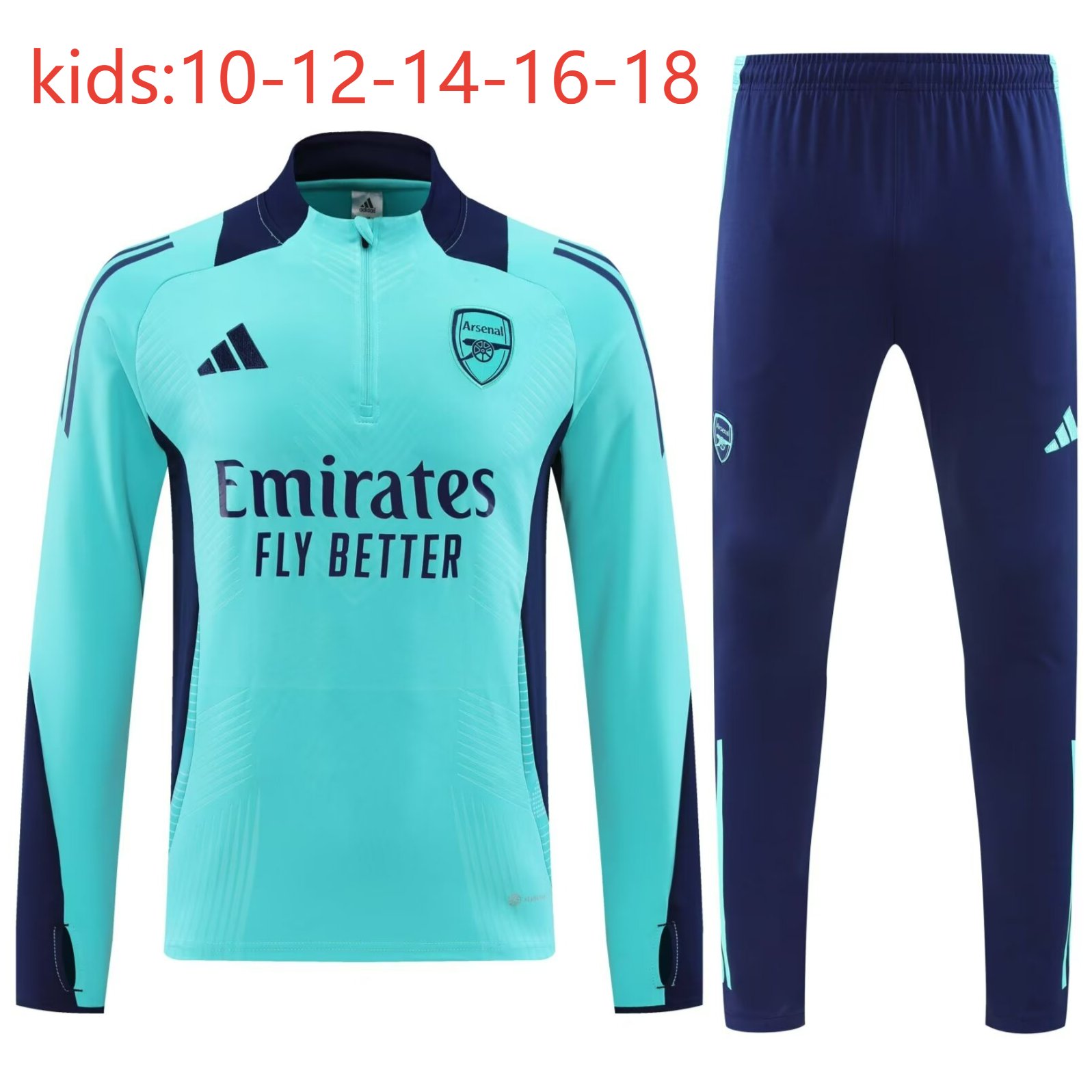 2024/2025 Kids Kit Arsenal Training Suit Football Shirt