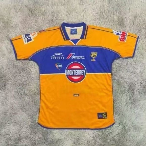 2001/2002 Retro Tigres UANL Home Football Shirt 1:1 Thai Quality