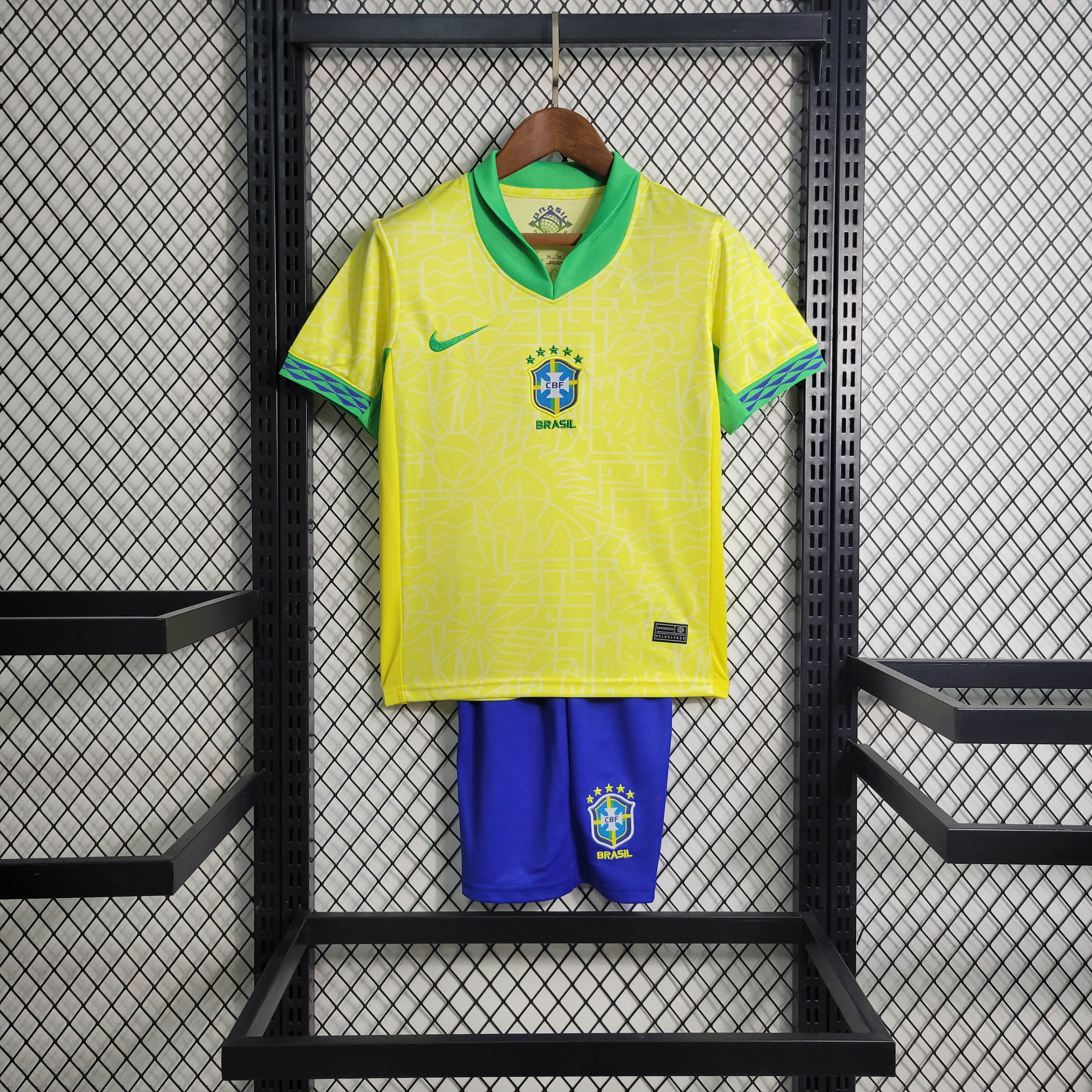 2024 Brazil Home Football Shirt Kids Size