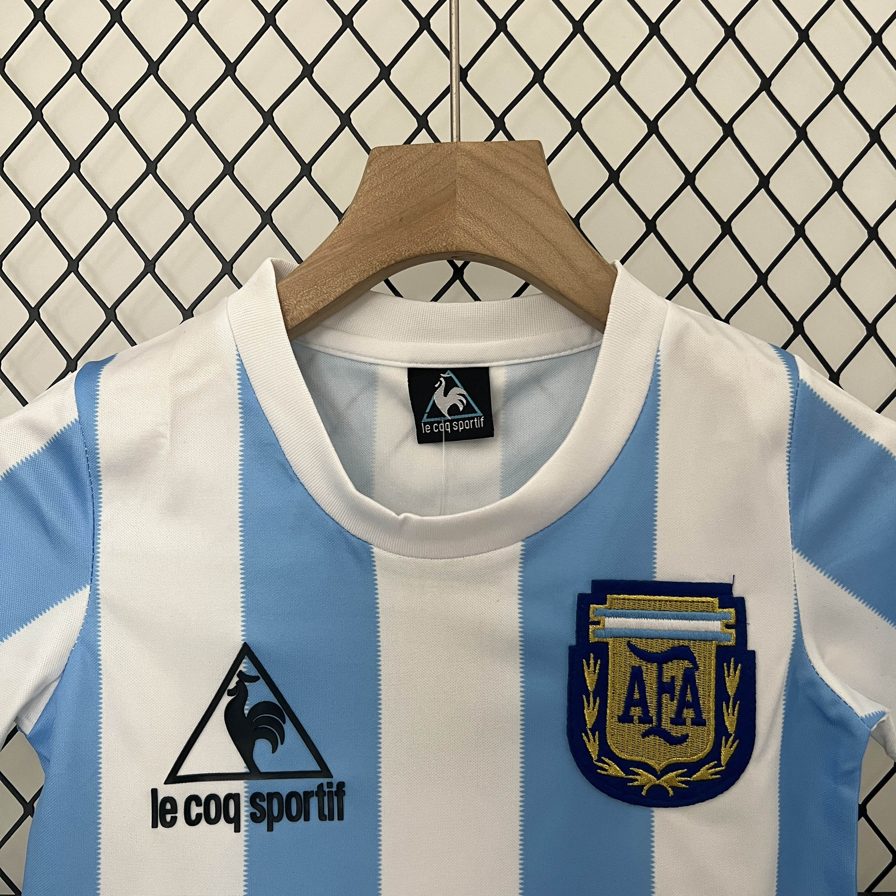 1986 Retro Argentina Home Football Shirt Kids Size