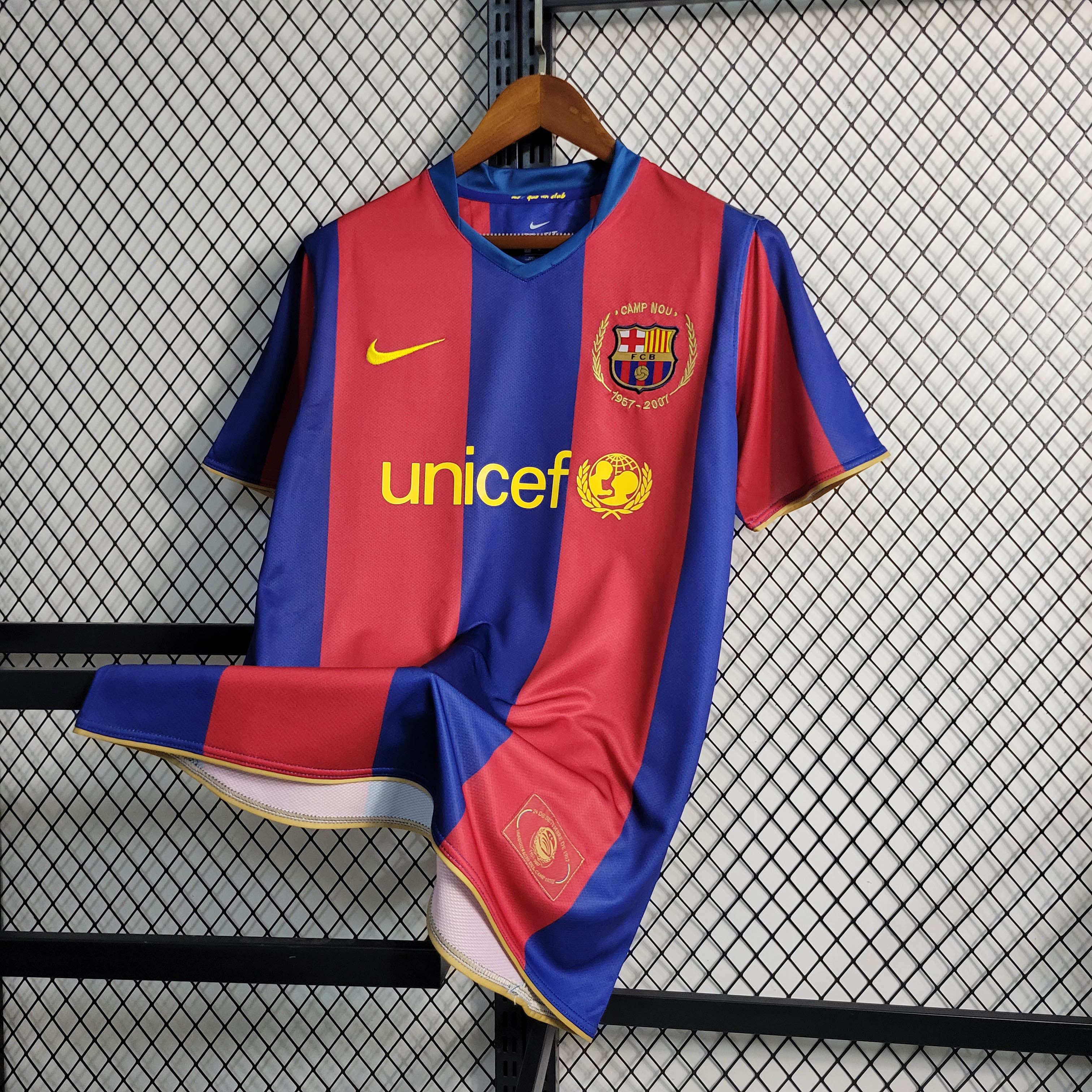 2007/2008 Retro Barcelona Home Football Shirt