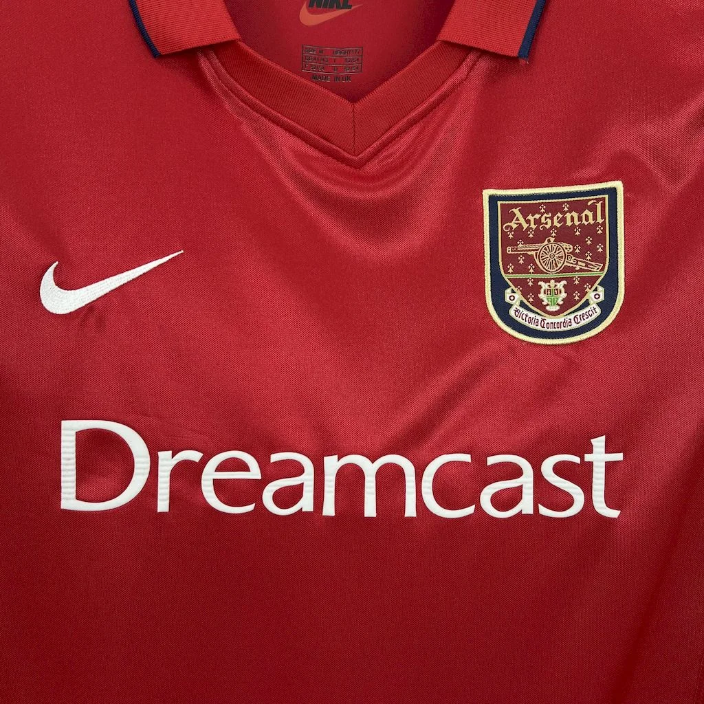 2000/2001 Retro Long Sleeve Arsenal Home Football Shirt