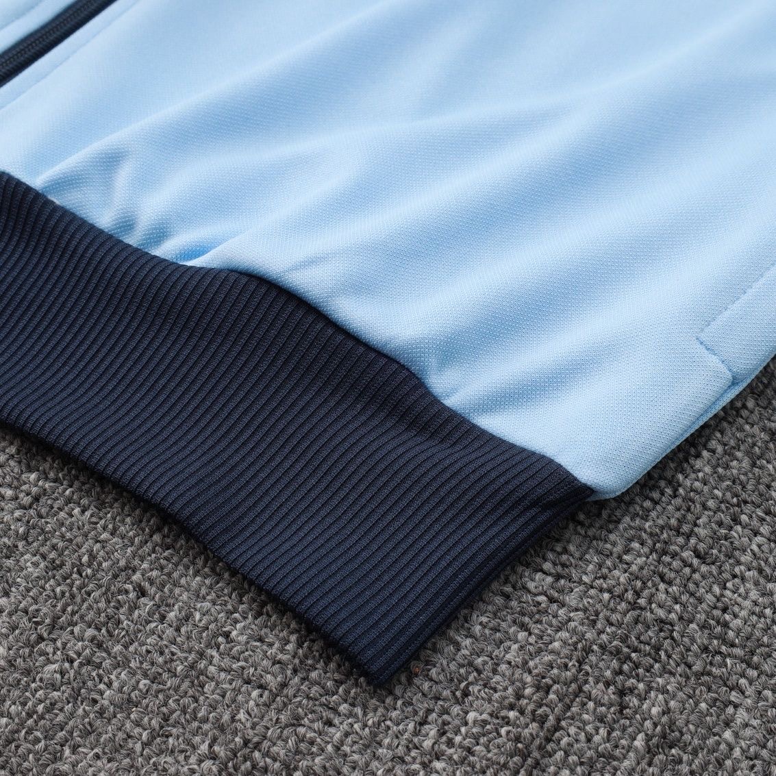 2024/2025 Argentina Long Zipper Clip Light Blue Football Jersey 1:1 Thailand Quality Set