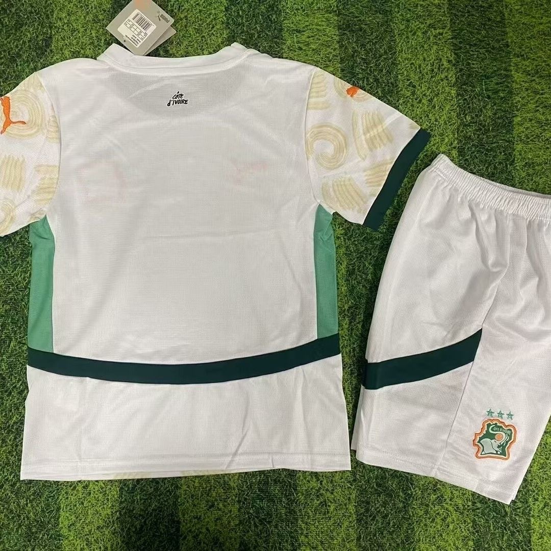 2024/2025 Ivory Coast Away FootbalShirt Kids Size 1:1 Thai Quality