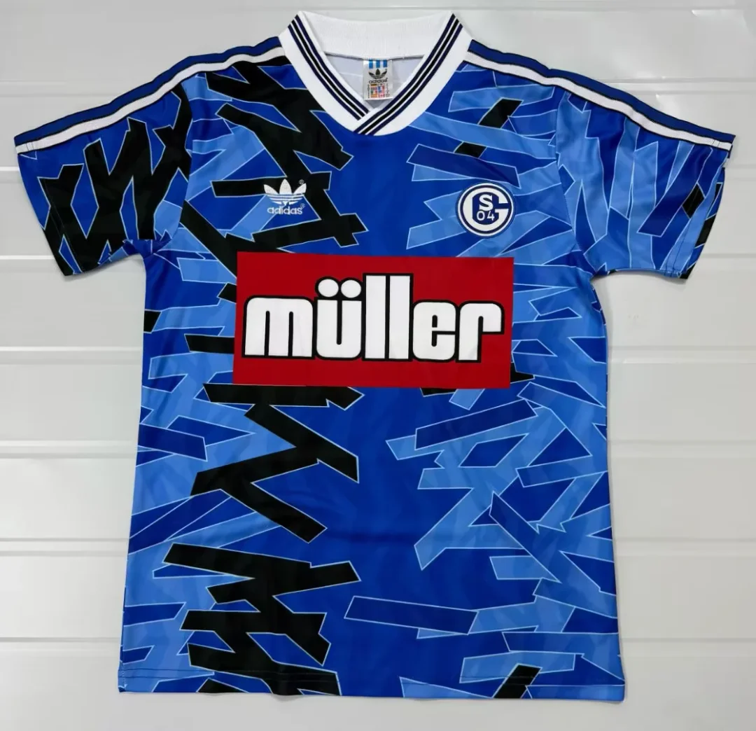 1993/1994 Retro Schalke 04 Home Football Shirt 1:1 Thai Quality