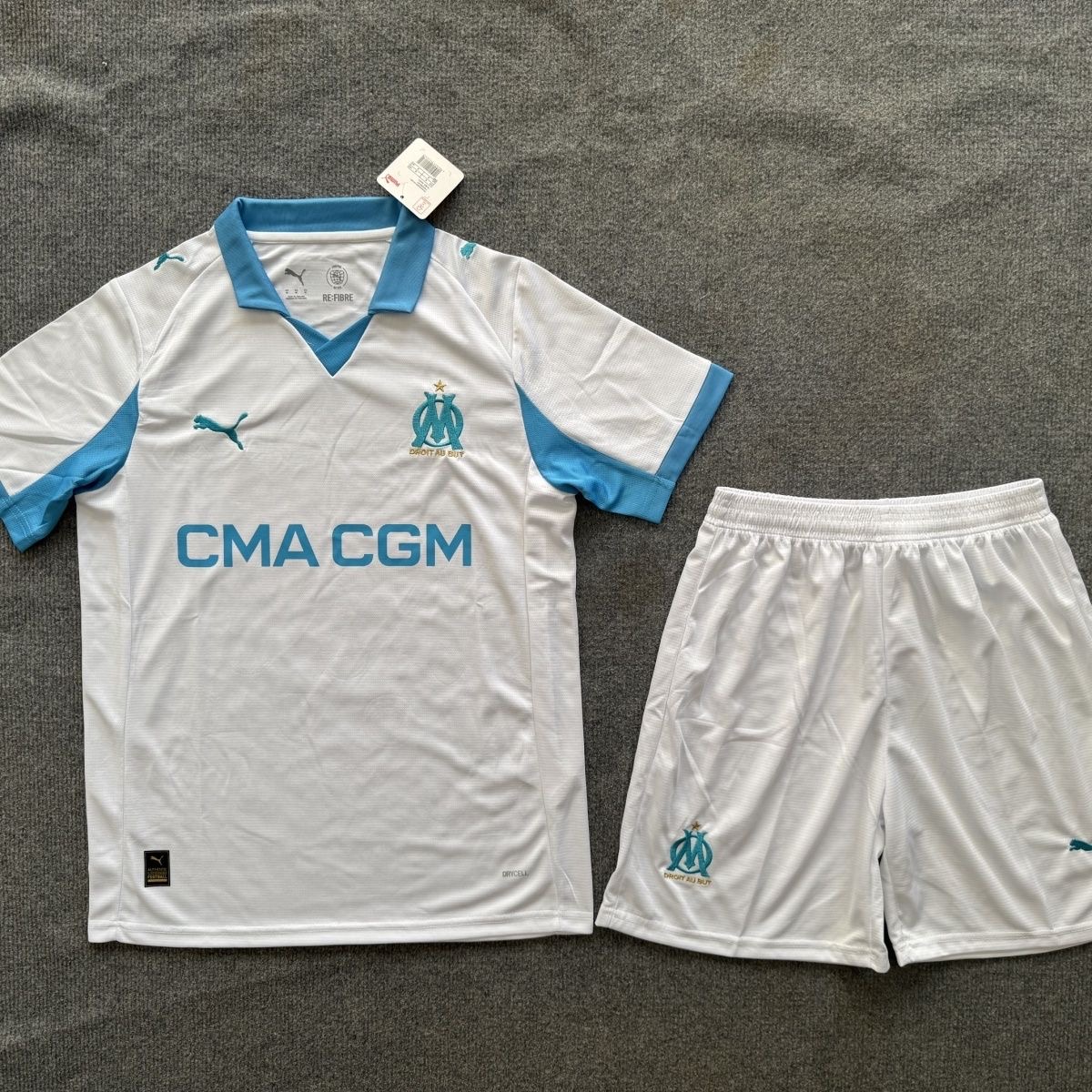 2025/2026 0lympique Marseille HomeFootball Shirt Kids Size 1:1 Thai Quality
