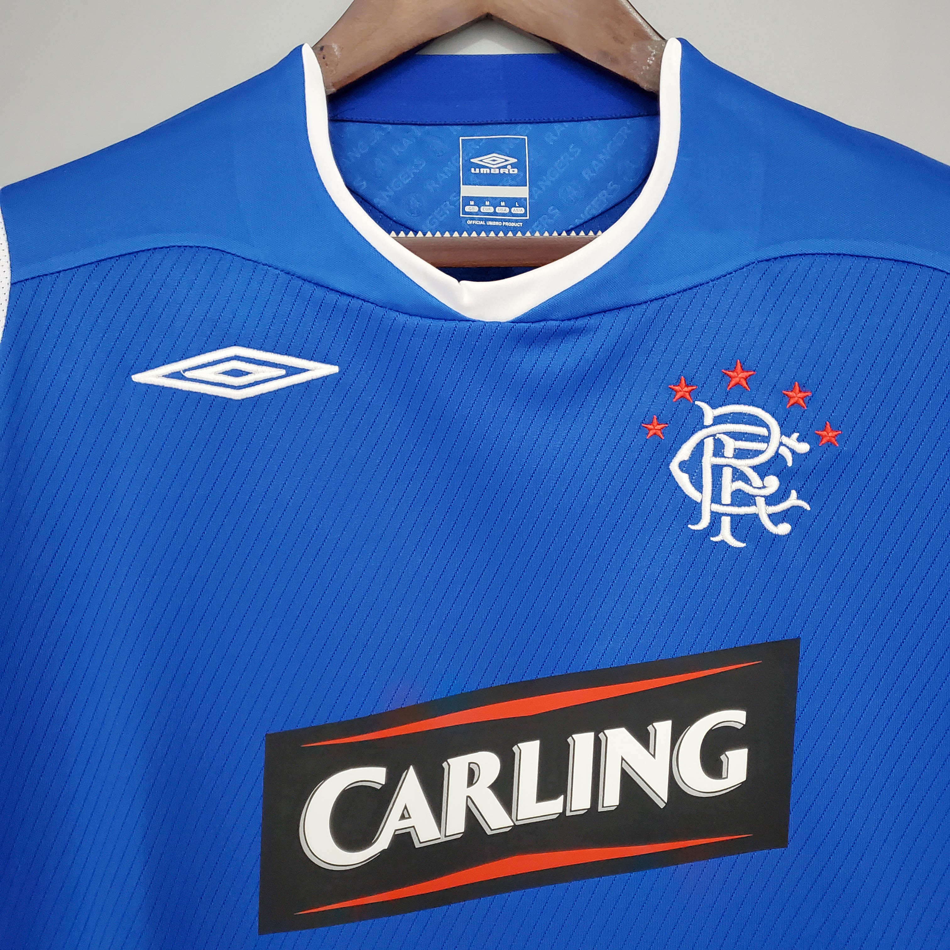 2008/2009 Retro Rangers Home Football Shirt