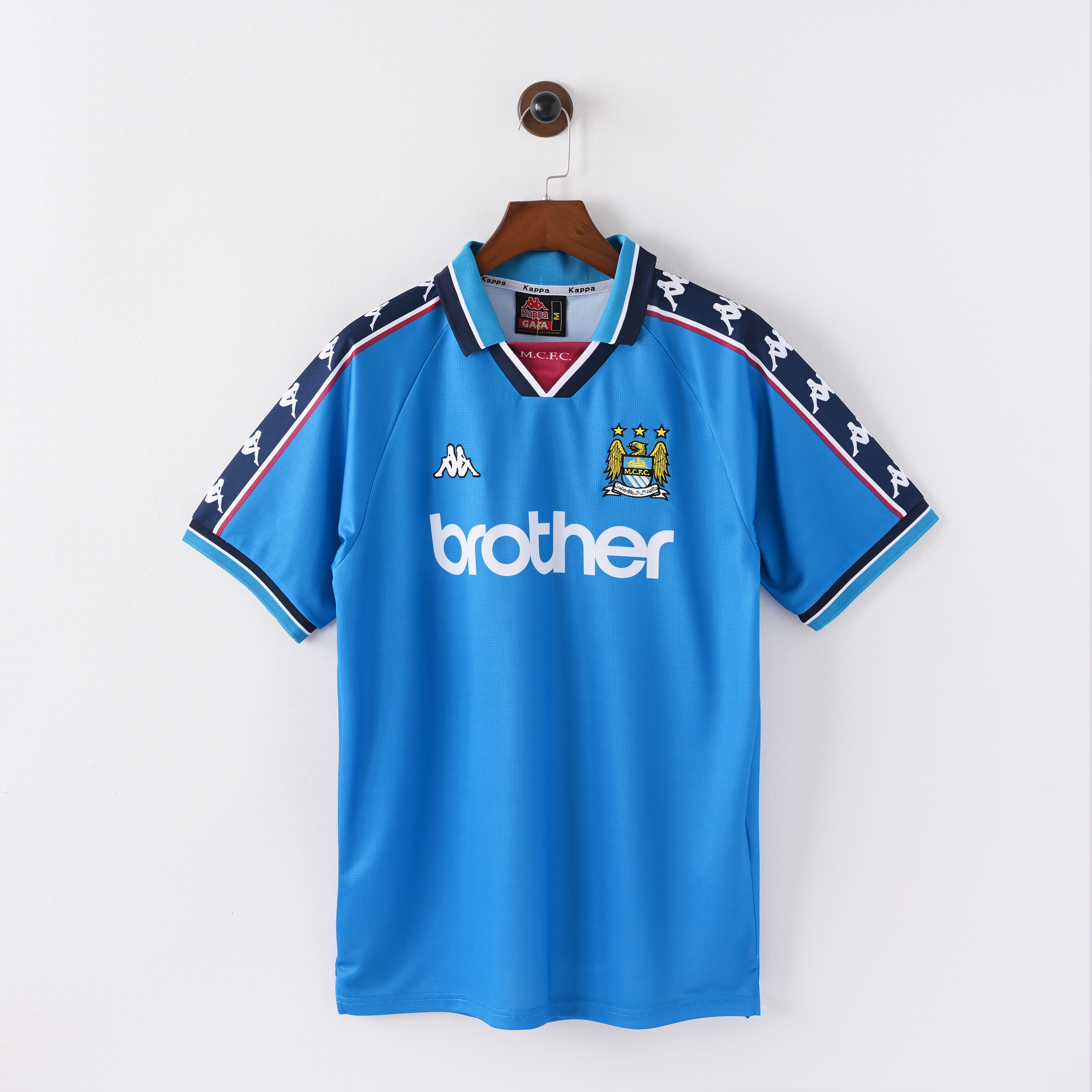 1997/1998 Retro Manchester city HomeFootball shirt 1:1 Thai Quality