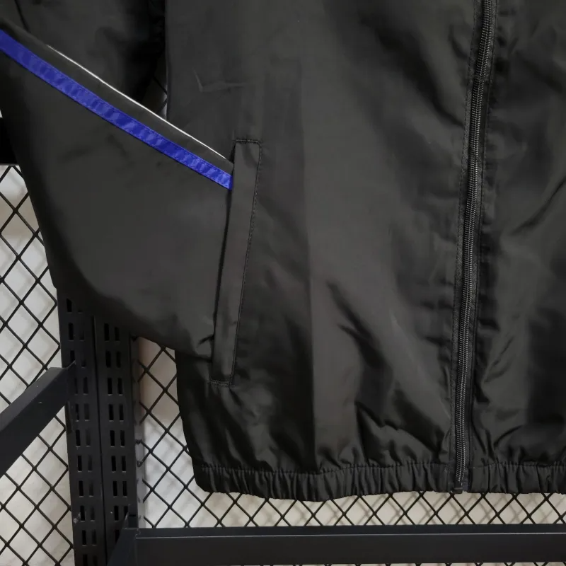 2024 Belgium Windbreaker Black Football Shirt