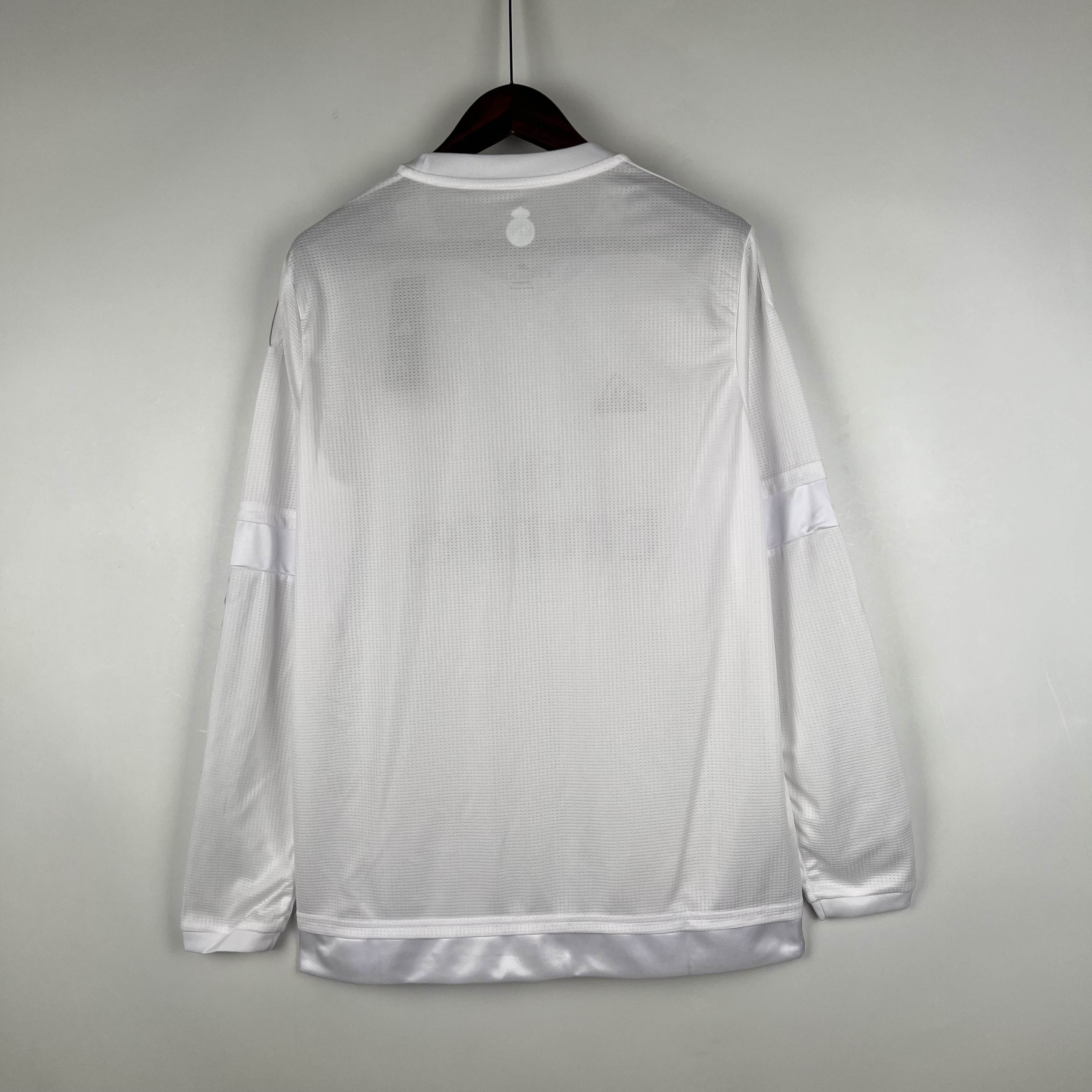 2015/2016 Retro Long Sleeve Real Madrid Home Football Shirt